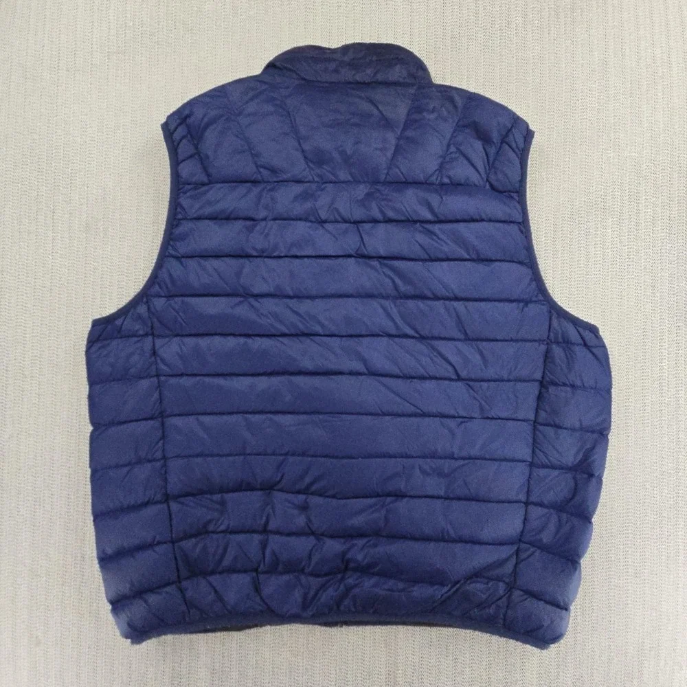 Hawke & Co Vest Mens XL‎ Blue Down Puffer Full Zip Zip Pockets Outdoor HDN723S